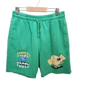 Cody Ko Merch Sweat Shorts Adult Sz Large Sweet Tooth Candy Green‎